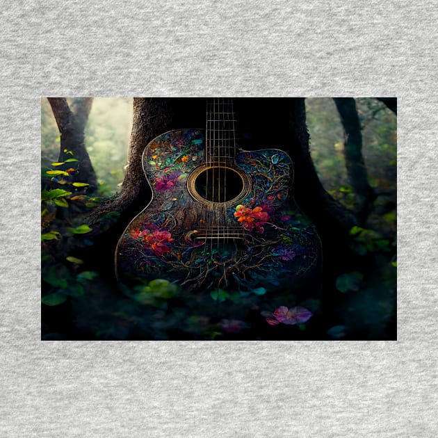 Acoustic Guitar Tree Of Life / Unwind Art Work Design by Unwind-Art-Work